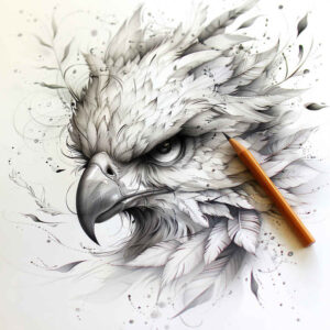 mystical-phoenix – tattoo design ideas free ai generated – neotraditional-modern-classic – for-shoulder-blade – Gallery: phoenix-inkby-ai