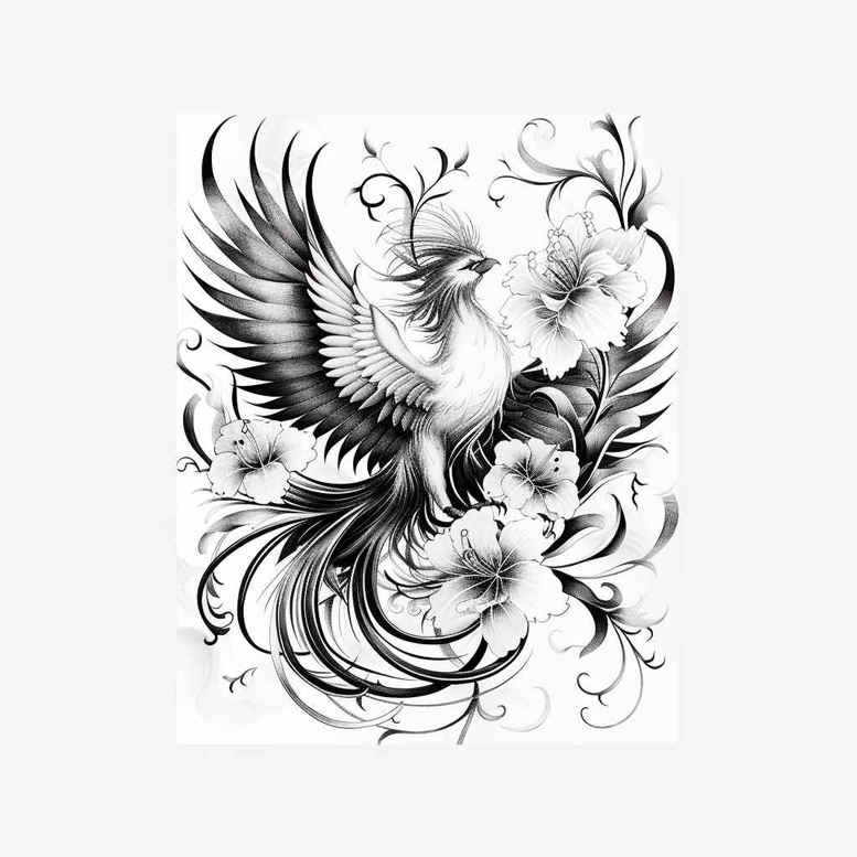 phoenix-and-spirituality – tattoo design ideas free ai generated – neotraditional-refined-lines – for-arm – Gallery: phoenix-inkby-ai