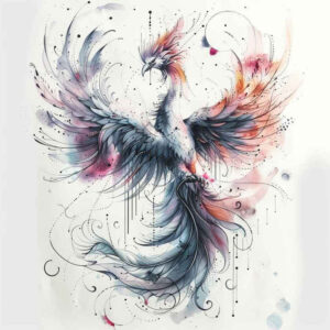 phoenix-and-spirituality – tattoo design ideas free ai generated – neotraditional-soft-shadows – for-biceps – Gallery: phoenix-inkby-ai