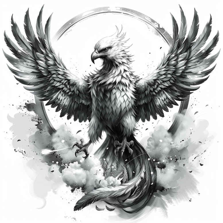 phoenix-and-symbolism – tattoo design ideas free ai generated – neotraditional-subtle-tone – for-palm – Gallery: phoenix-inkby-ai