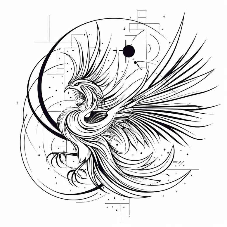 phoenix – tattoo design ideas free ai generated – neotraditional-bold-motifs – for-wrist-side – Gallery: phoenix-inkby-ai