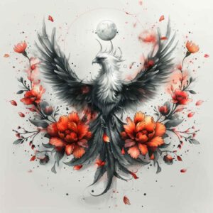 phoenix-symbol-of-rebirth – tattoo design ideas free ai generated – neotraditional-vivid-detail – for-triceps – Gallery: phoenix-inkby-ai