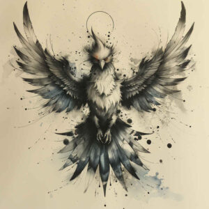 phoenix-symbol-of-rebirth – tattoo design ideas free ai generated – realism-real-ink-flow – for-side – Gallery: phoenix-inkby-ai