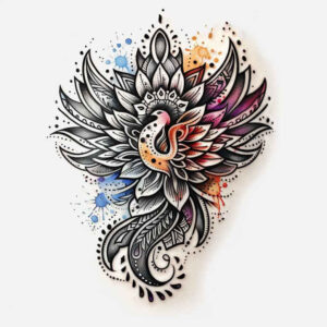 phoenix-tattoo – tattoo design ideas free ai generated – realism-life-like – for-toe – Gallery: phoenix-inkby-ai