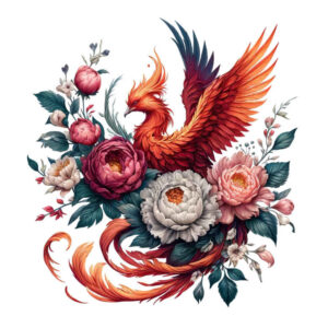 phoenix-with-3d-effect – tattoo design ideas free ai generated – realism-studio-quality – for-biceps – Gallery: phoenix-inkby-ai