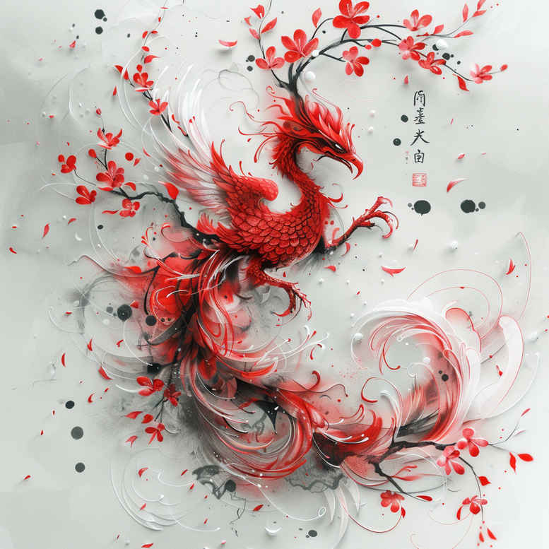 phoenix-with-ashes – tattoo design ideas free ai generated – surrealism-bizarre – for-triceps – Gallery: phoenix-inkby-ai