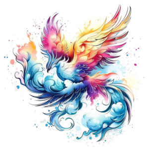 phoenix-with-detail – tattoo design ideas free ai generated – realism-high-fidelity – for-chest – Gallery: phoenix-inkby-ai