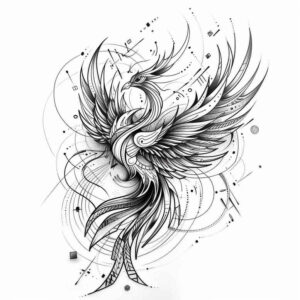 phoenix-with-flames – tattoo design ideas free ai generated – neotraditional-color-depth – for-forearm – Gallery: phoenix-inkby-ai