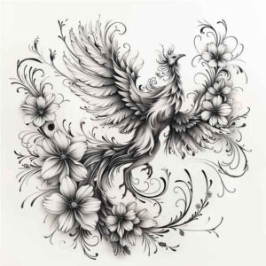 phoenix tattoo design ideas detailed textures detail represents resilience