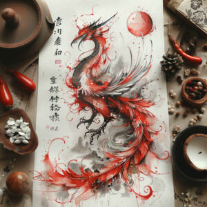 phoenix tattoo design ideas color overlays power stands for resilience