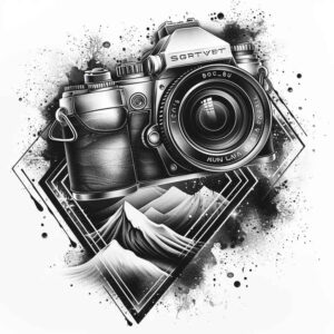 abstract-photography-tattoo – tattoo design ideas free ai generated – minimal-texture – for-nape – Gallery: photography-inkby-ai