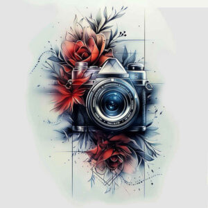 abstract-photography-tattoo – tattoo design ideas free ai generated – pristine – for-upper-thigh – Gallery: photography-inkby-ai