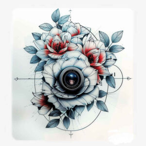 artistic-photography-tattoo – tattoo design ideas free ai generated – dotwork – for-forearm – Gallery: photography-inkby-ai