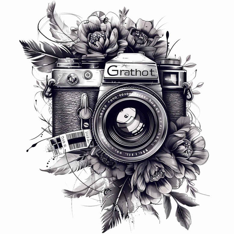 detailed-photo-tattoo – tattoo design ideas free ai generated – unadorned – for-temple – Gallery: photography-inkby-ai