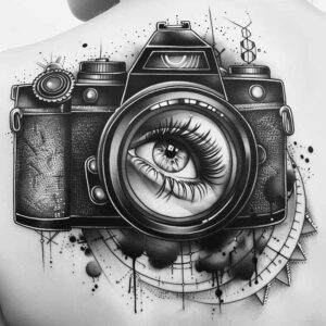detailed-photography-tattoo – tattoo design ideas free ai generated – no-background – for-foot – Gallery: photography-inkby-ai