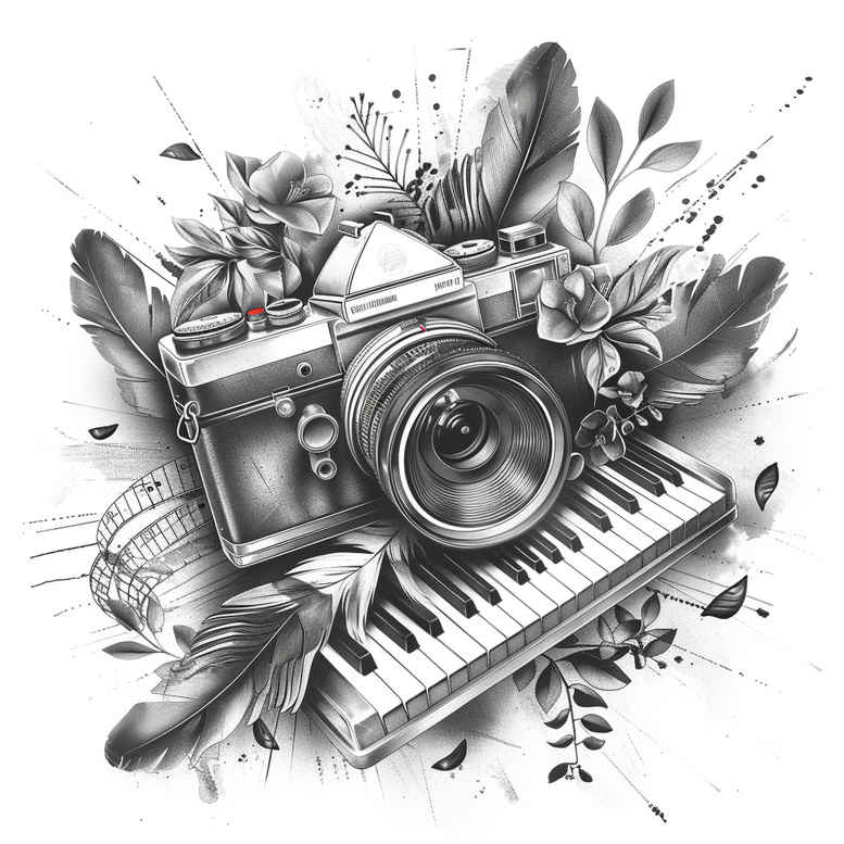 detailed-photography-tattoo – tattoo design ideas free ai generated – subtle-motif – for-outer-arm – Gallery: photography-inkby-ai
