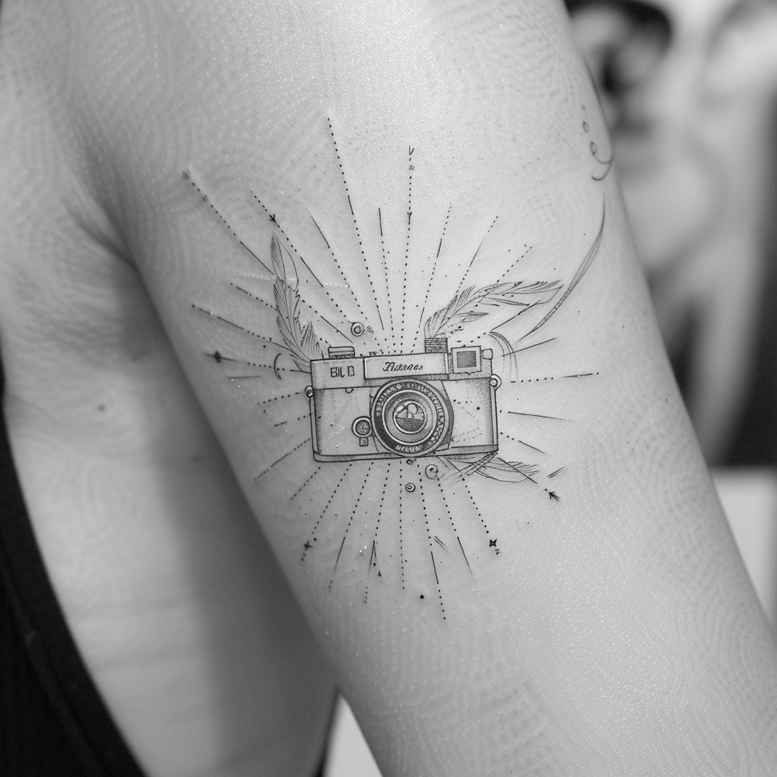 digital-photography-tattoo – tattoo design ideas free ai generated – gentle – for-upper-chest – Gallery: photography-inkby-ai