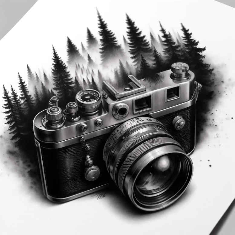 digital-photography-tattoo – tattoo design ideas free ai generated – sparse – for-chest – Gallery: photography-inkby-ai