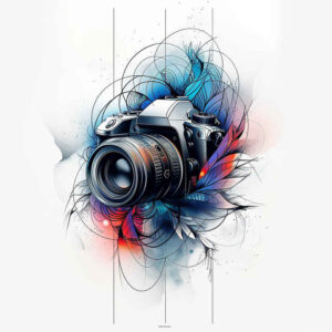 energetic-photography-tattoo – tattoo design ideas free ai generated – few-strokes – for-arm – Gallery: photography-inkby-ai