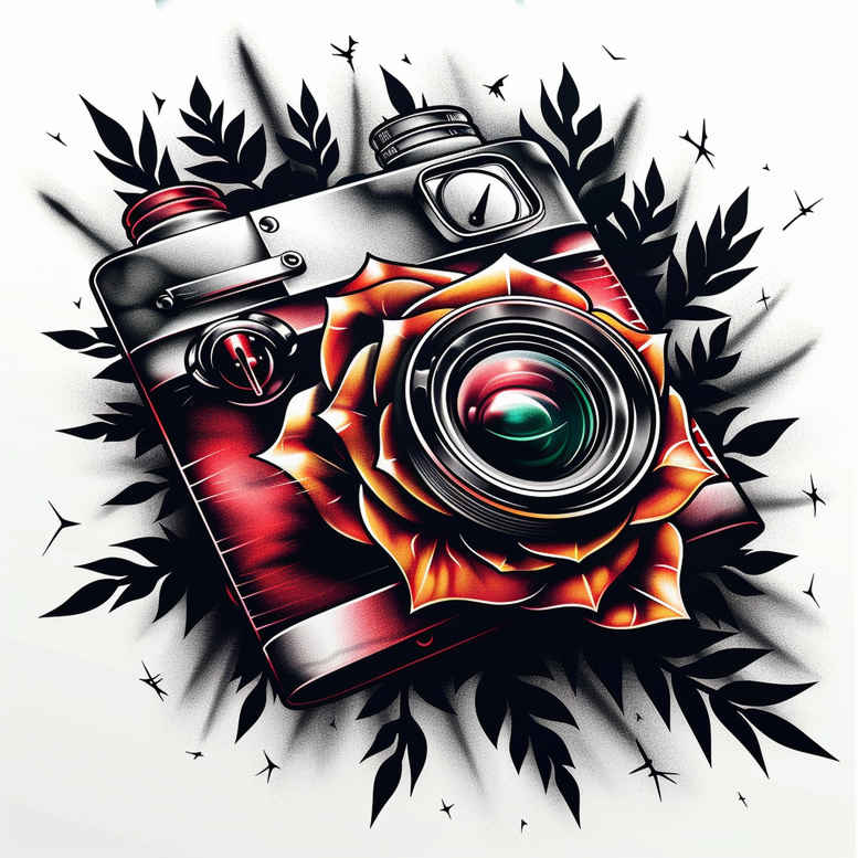 experimental-photography-tattoo – tattoo design ideas free ai generated – airy-touch – for-full-back – Gallery: photography-inkby-ai