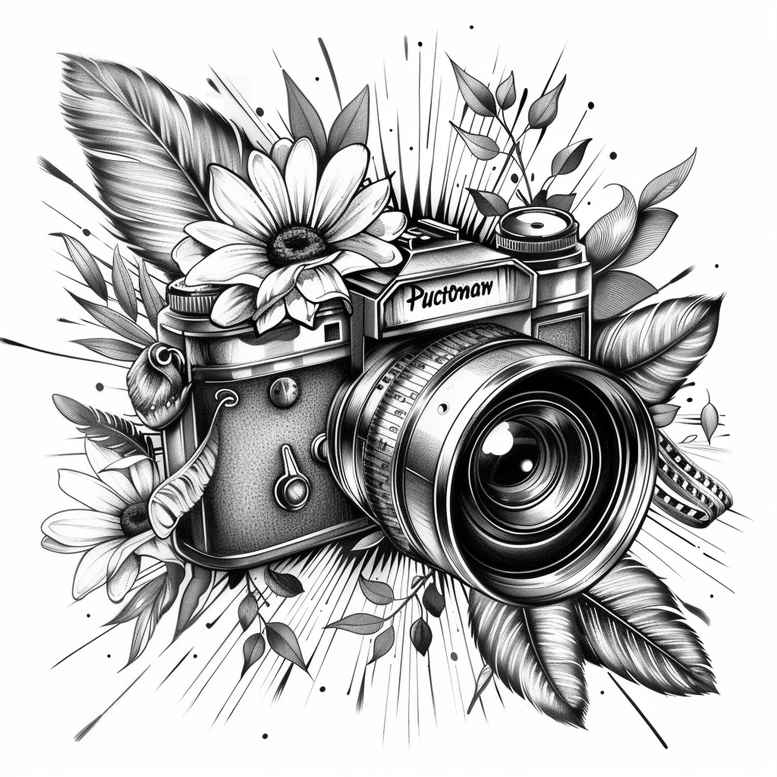 experimental-photography-tattoo – tattoo design ideas free ai generated – understated – for-lower-back – Gallery: photography-inkby-ai