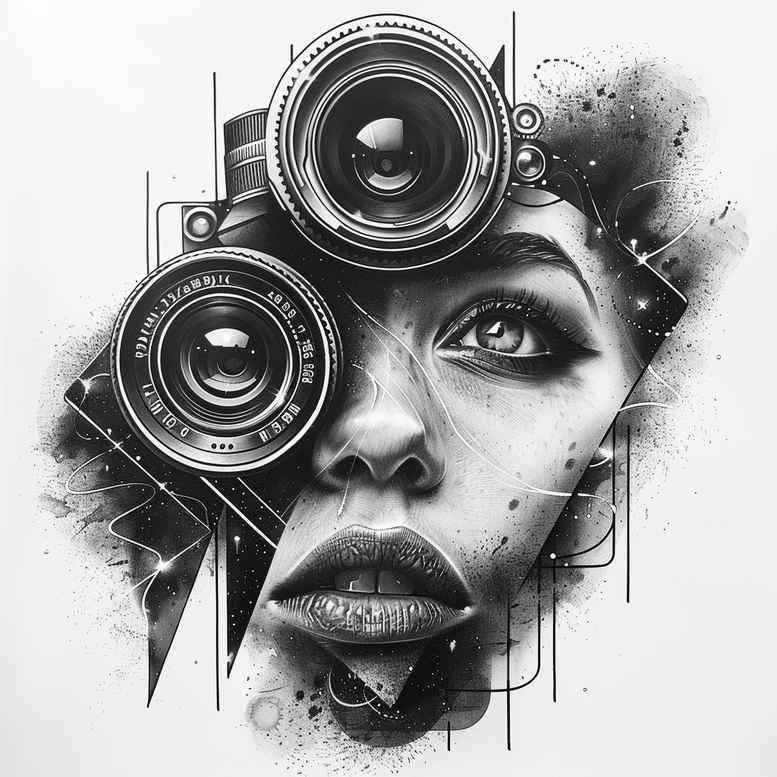 fashion-photography-tattoo – tattoo design ideas free ai generated – abstract – for-wrist-side – Gallery: photography-inkby-ai