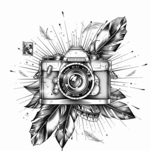 light-effect-photo-tattoo – tattoo design ideas free ai generated – symbol-mark – for-back-of-neck – Gallery: photography-inkby-ai
