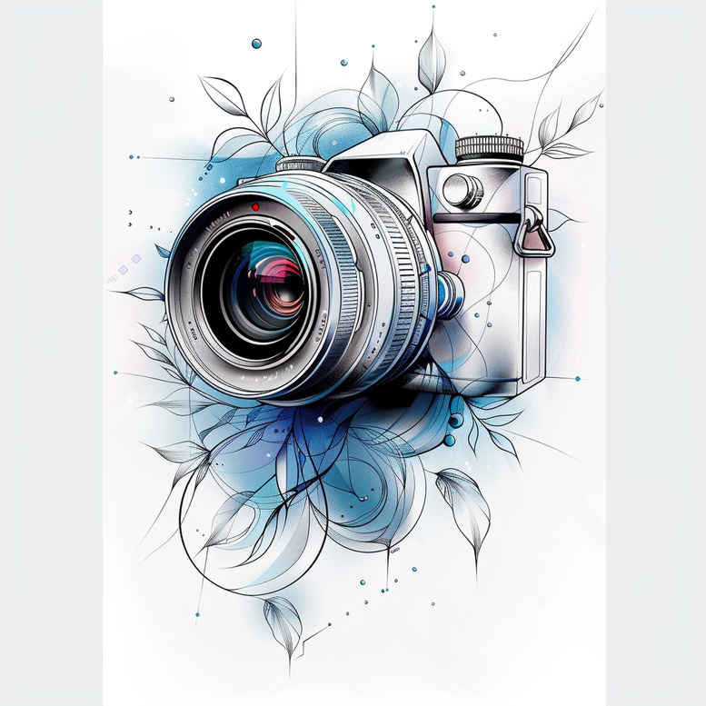 macro-photography-tattoo – tattoo design ideas free ai generated – negative-space – for-wrist – Gallery: photography-inkby-ai