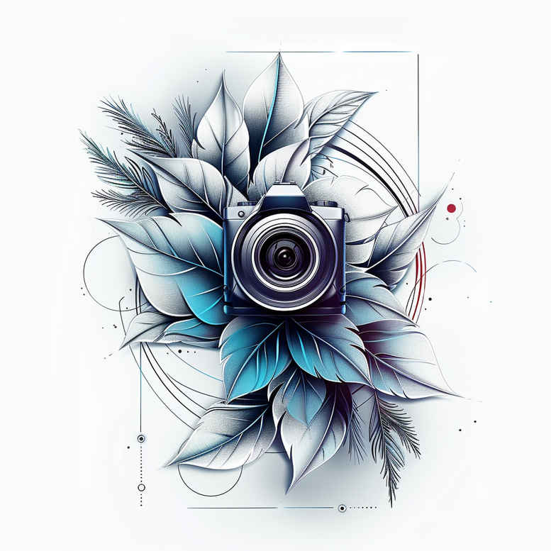 macro-photography-tattoo – tattoo design ideas free ai generated – point-minimal – for-shoulder-blade – Gallery: photography-inkby-ai