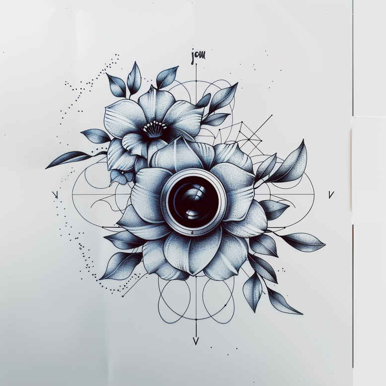 macro-photography-tattoo – tattoo design ideas free ai generated – ultra-thin – for-fingers – Gallery: photography-inkby-ai