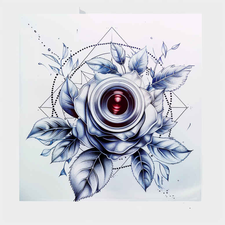 minimalist-photography-tattoo – tattoo design ideas free ai generated – basic – for-lower-arm – Gallery: photography-inkby-ai
