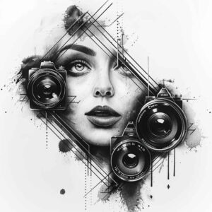 motion-photography-tattoo – tattoo design ideas free ai generated – dainty – for-chest – Gallery: photography-inkby-ai