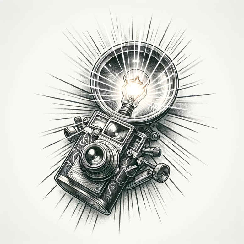 perspective-photography-tattoo – tattoo design ideas free ai generated – nonintrusive – for-biceps – Gallery: photography-inkby-ai