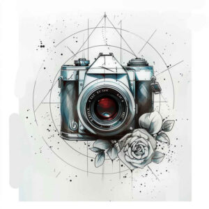 perspective-photography-tattoo – tattoo design ideas free ai generated – simple-form – for-spine – Gallery: photography-inkby-ai