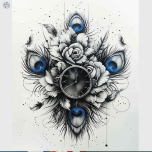 photography-hobby-tattoo – tattoo design ideas free ai generated – outline-only – for-upper-back – Gallery: photography-inkby-ai