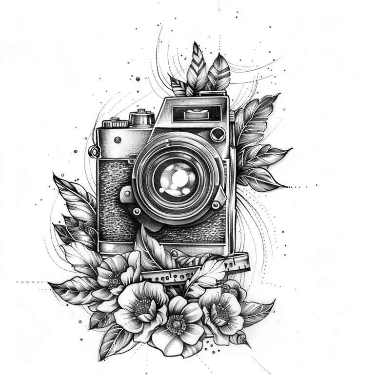 photography-inspiration-tattoo – tattoo design ideas free ai generated – clear-edge – for-back-of-neck – Gallery: photography-inkby-ai