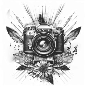 photography-passion-tattoo – tattoo design ideas free ai generated – open-space – for-forearm – Gallery: photography-inkby-ai