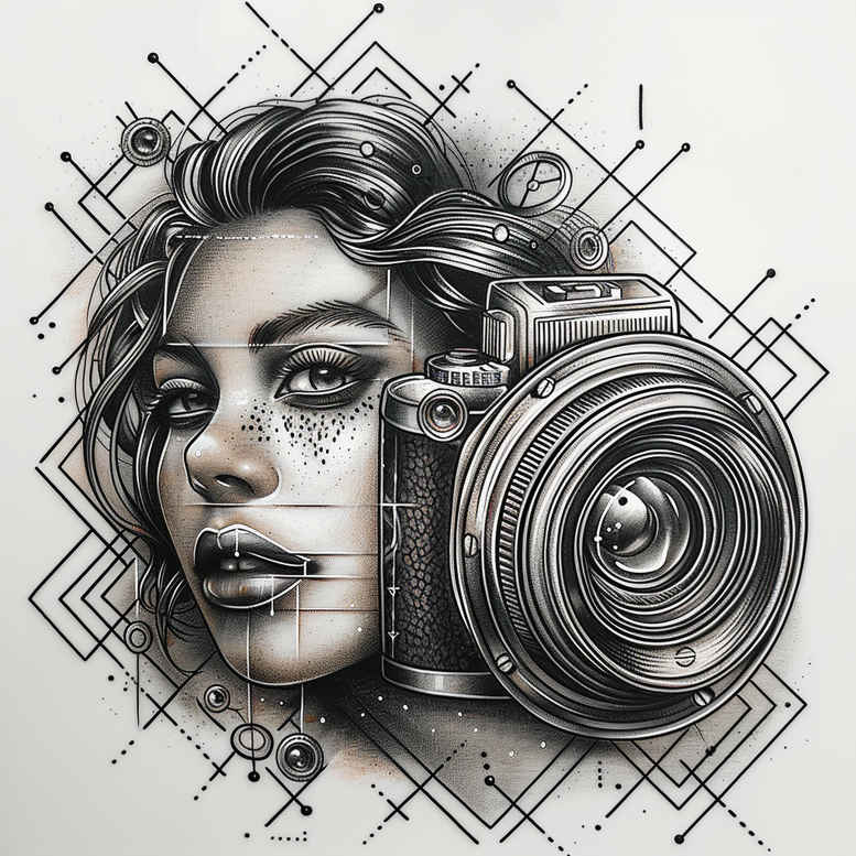 photography-tattoo – tattoo design ideas free ai generated – compact – for-wrist – Gallery: photography-inkby-ai