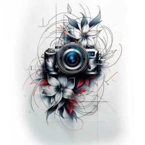 shaded-photo-tattoo – tattoo design ideas free ai generated – pure-outline – for-arm – Gallery: photography-inkby-ai