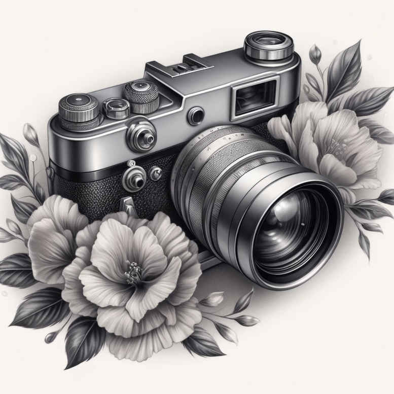 street-photography-tattoo – tattoo design ideas free ai generated – understated – for-upper-shoulder – Gallery: photography-inkby-ai
