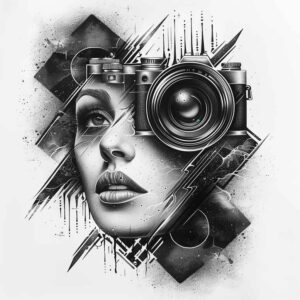symbolic-photography-tattoo – tattoo design ideas free ai generated – concise – for-ankle – Gallery: photography-inkby-ai