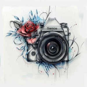 photography tattoo design ideas pure motif camera for behind ear