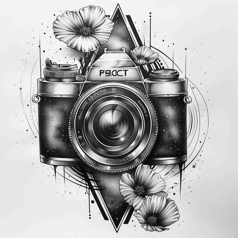 photography tattoo design ideas compact camera for side