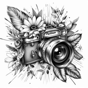 photography tattoo design ideas elemental colors for collarbone