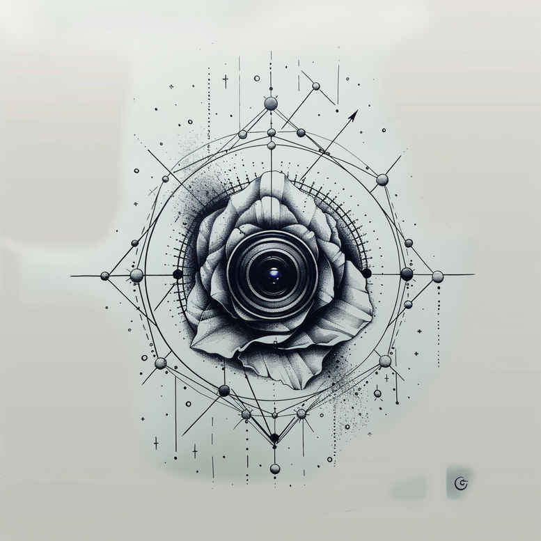 photography tattoo design ideas soft curve composition represents courage
