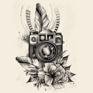photography tattoo design ideas micro art detail for calf