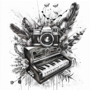 photography tattoo design ideas uncluttered detail for side torso