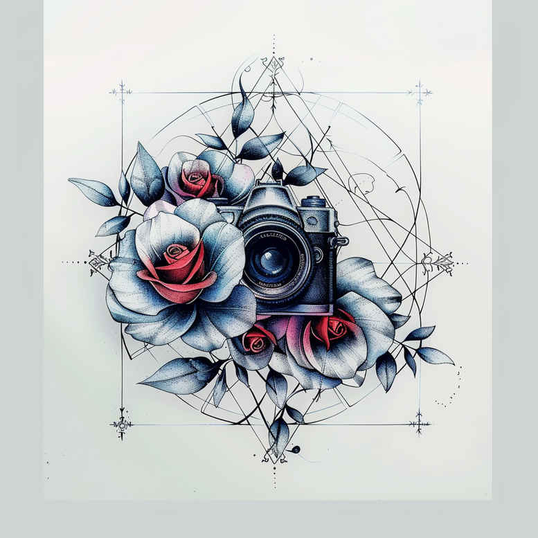 photography tattoo design ideas fine line sharpness embodying resilience