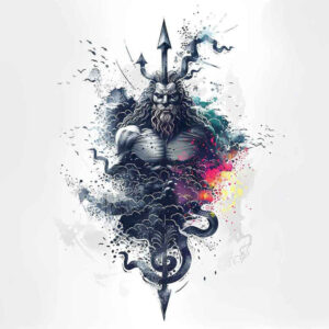 ancient-sea-god-tattoo – tattoo design ideas free ai generated – murky – for-upper-thigh – Gallery: poseidon-inkby-ai