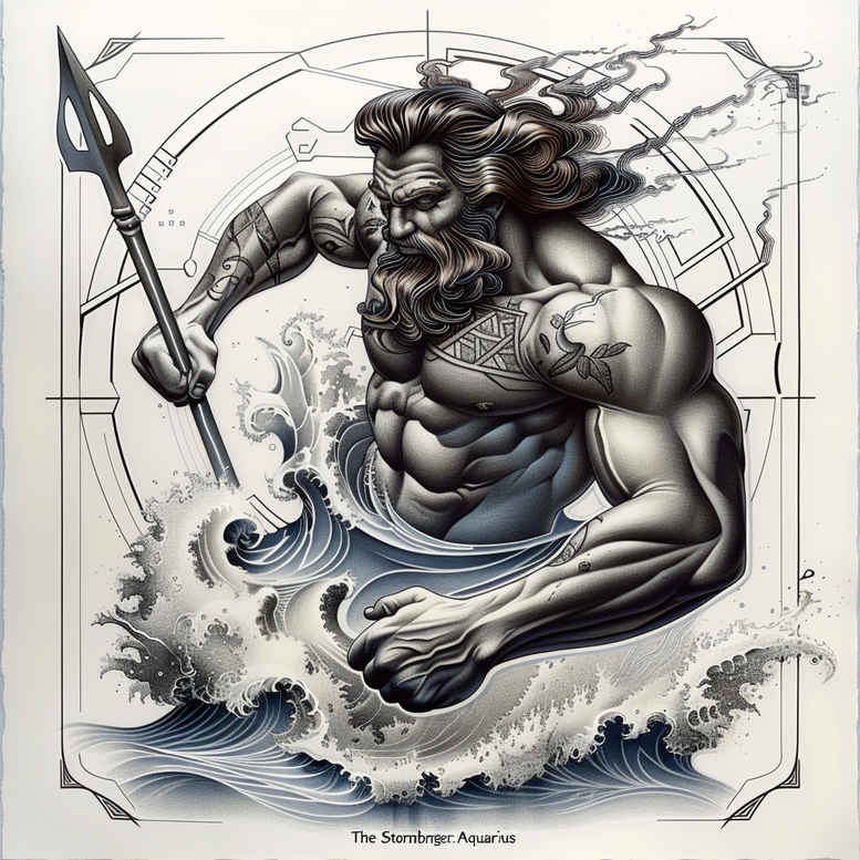 for-women – tattoo design ideas free ai generated – distorted – for-neck – Gallery: poseidon-inkby-ai